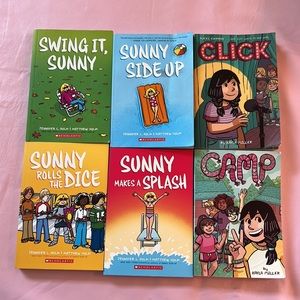 Six Girls Tween Book Bundle: (4) Sunny Series Books, Click, & Camp